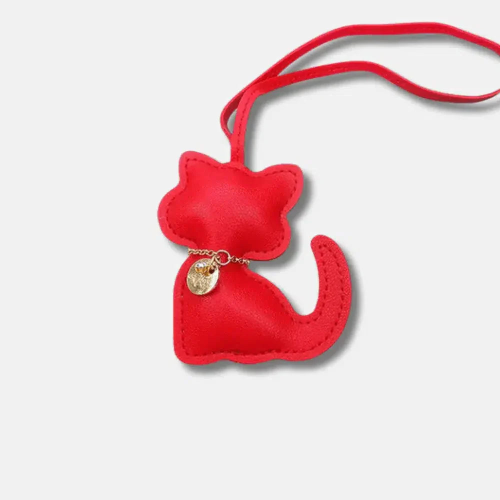 Cat – Playful cat design – Bag charm-10174671061319-Ivory Ombre