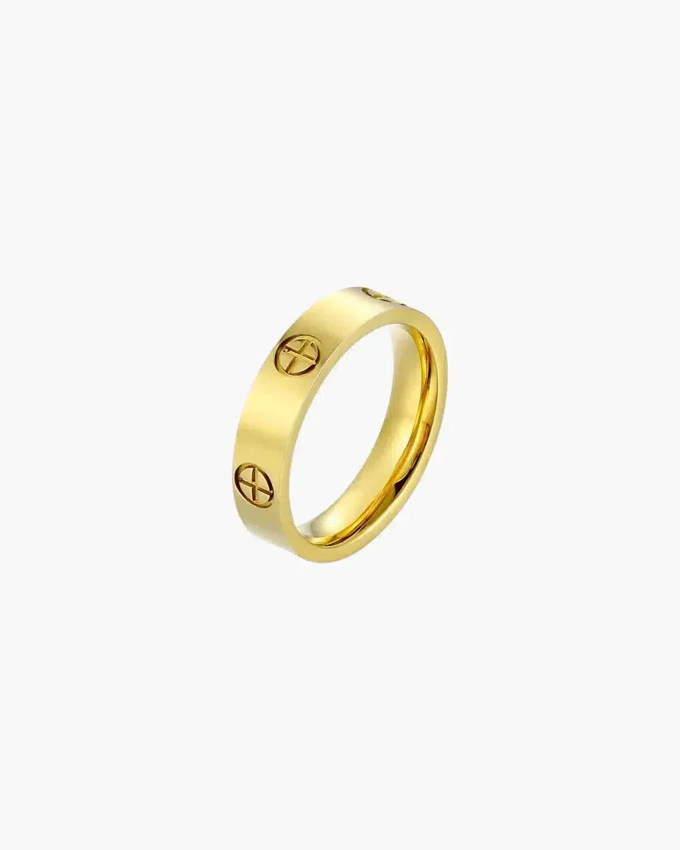 Clairette – Chunky design – Gold-plated ring-10173353623879-Ivory Ombre