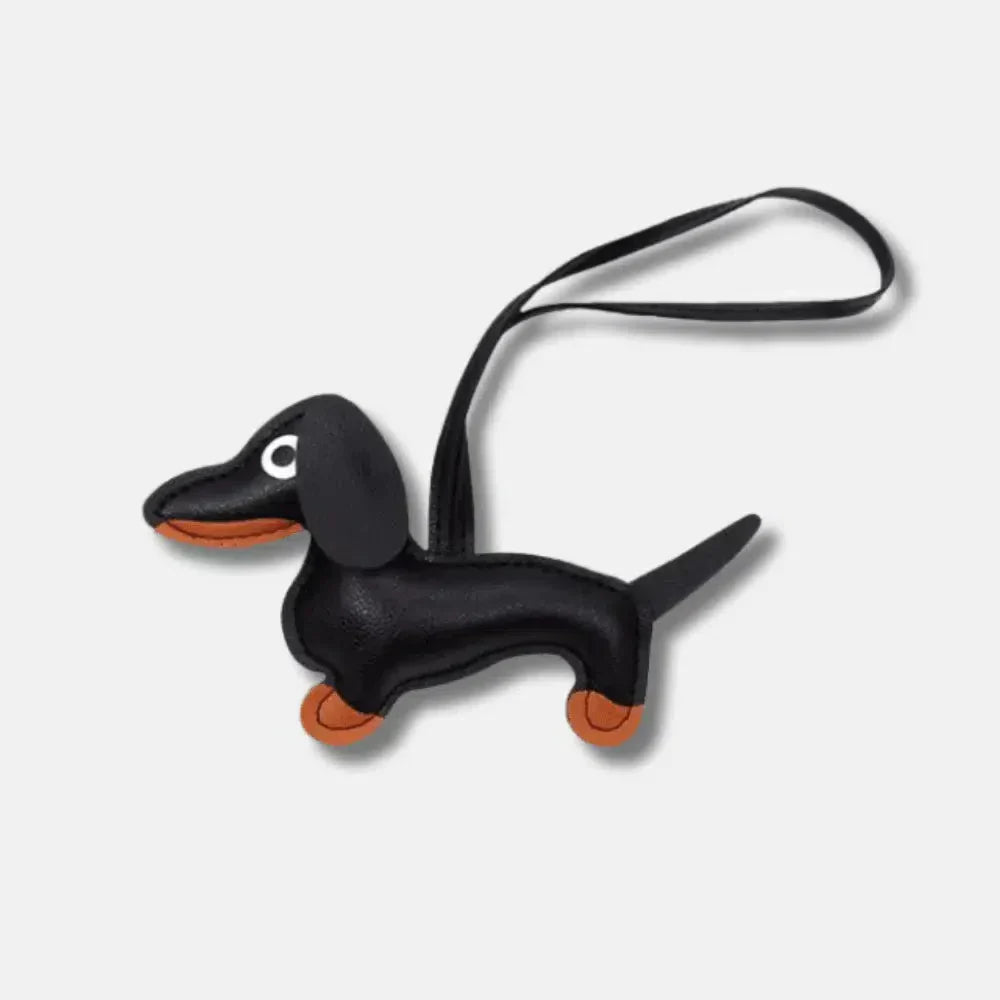 Dachshund – Playful dachshund design – Bag charm-10174669390151-Ivory Ombre