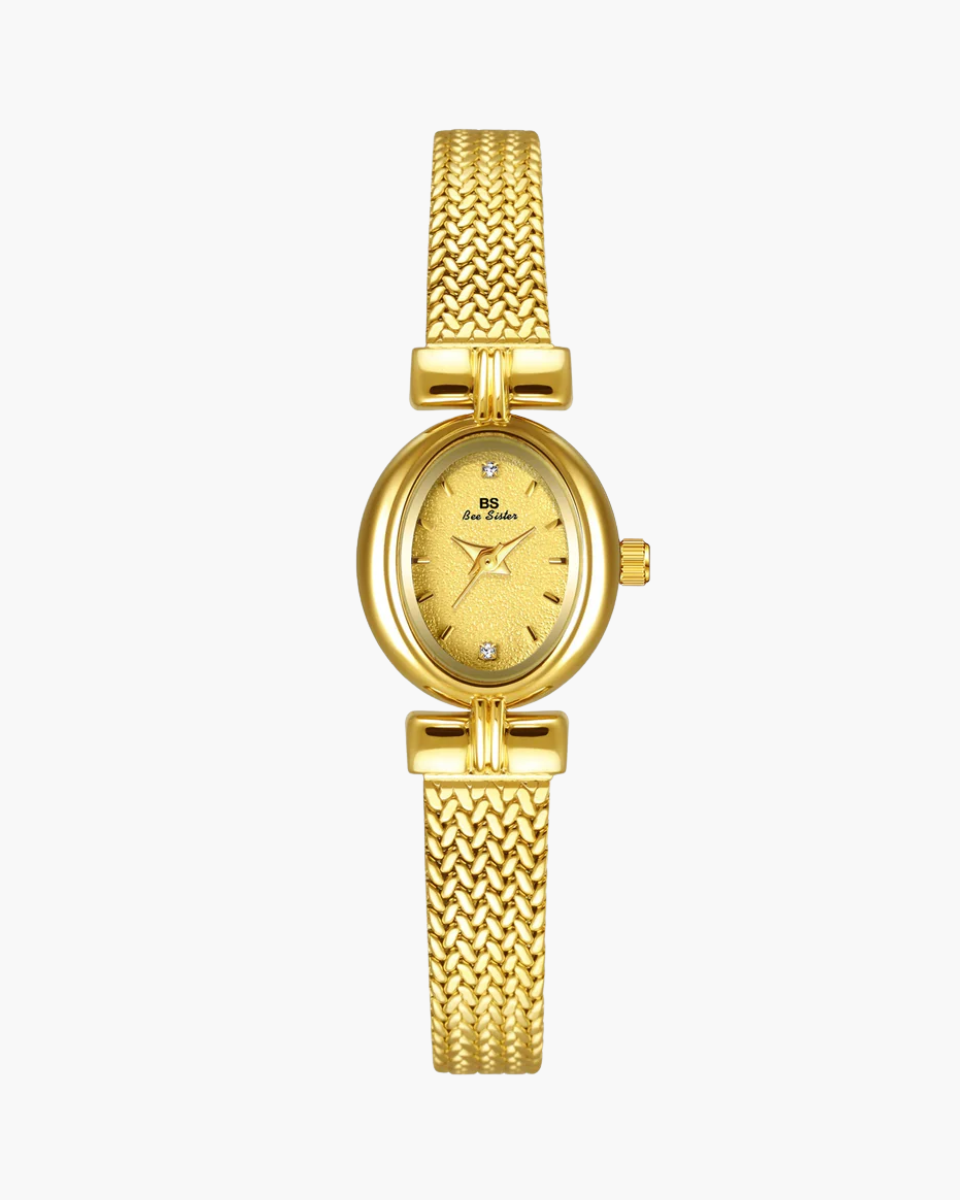 Gigi – Gold-plated mesh band – Vintage watch-10173356441927-Ivory Ombre