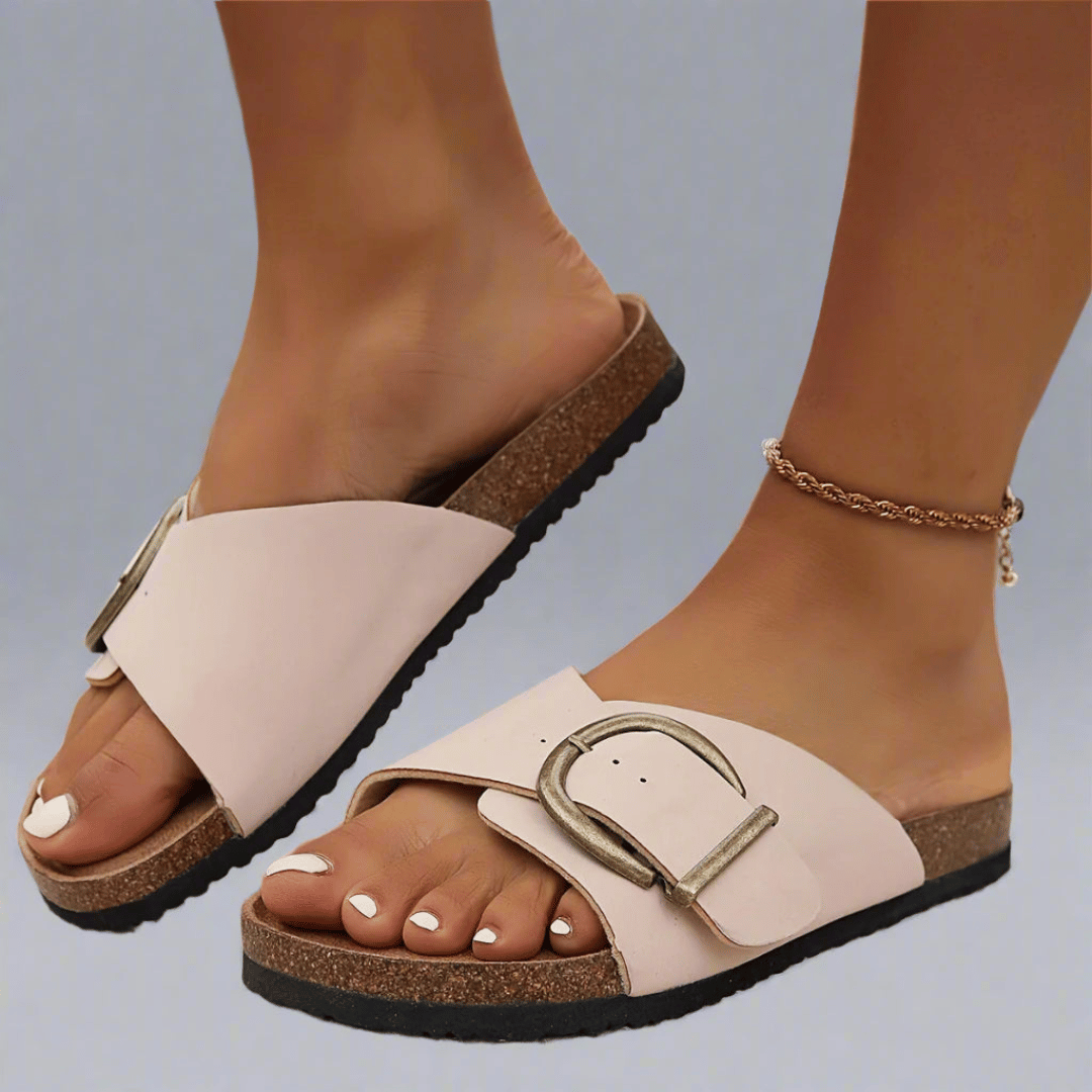 Aileen - Buckle Slide Sandals