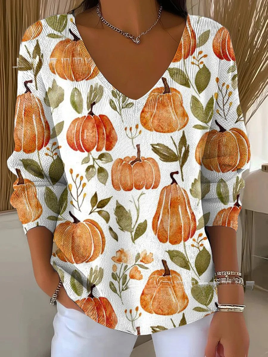 EMILIE - Knit Sweater with V-Neck