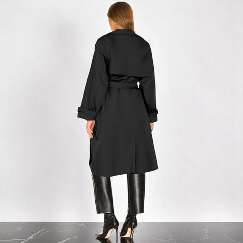 Elara - Women’s Classic Double-Breasted Trench Coat