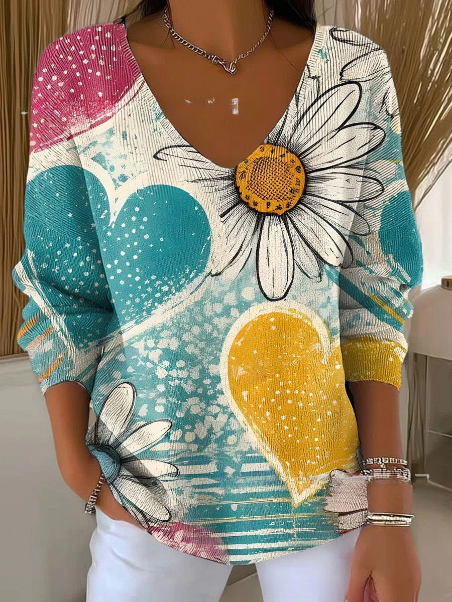 HELENE - Sweater with V-neck