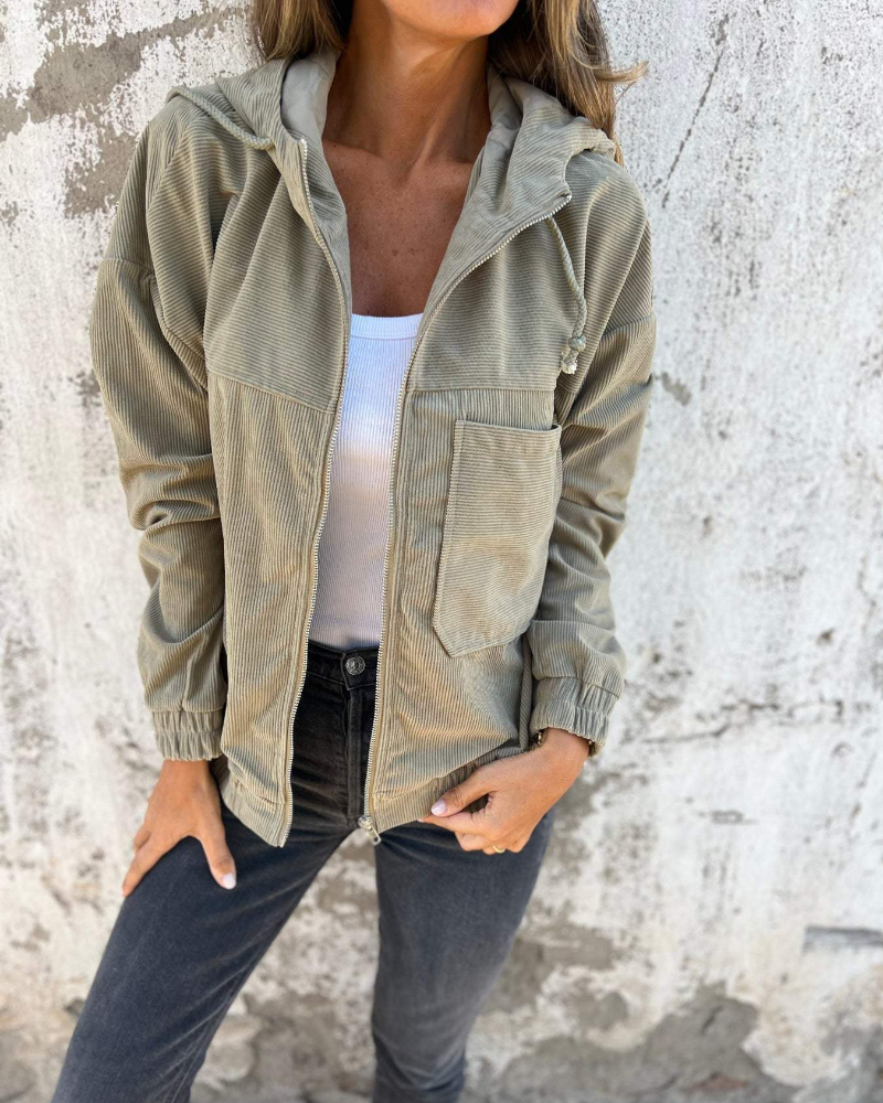 Harper - Women’s Corduroy Button-Up Jacket
