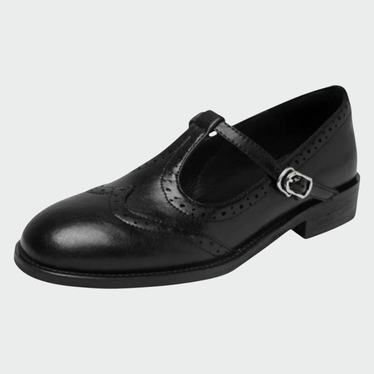 Selene – Elegant Leather Mary Jane Shoes