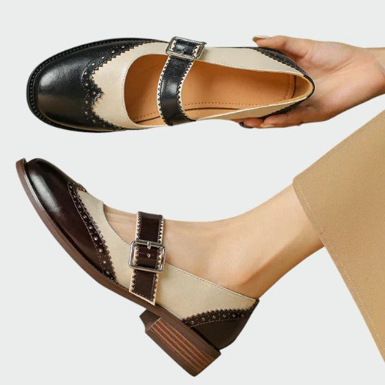 Serafina – Leather Mary Janes