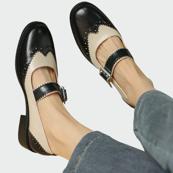 Serafina – Leather Mary Janes